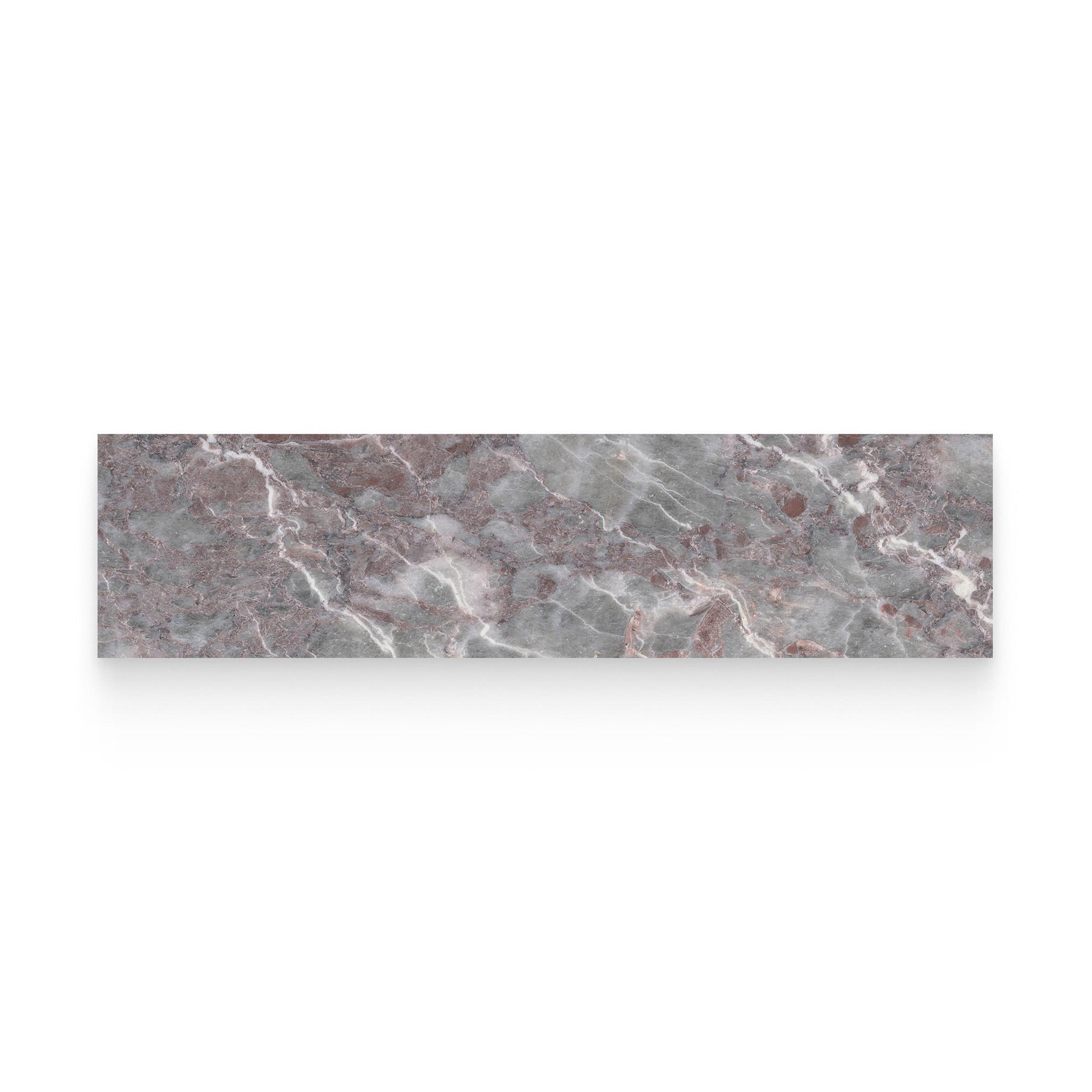 3x12 Burgundy Lilac Honed Rectangle Tile