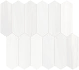2x6 Bianco Dolomite Calida Honed Picket Mosaic