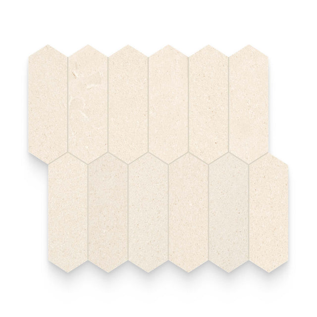 2x6 Caliza Capri Honed Picket Mosaic