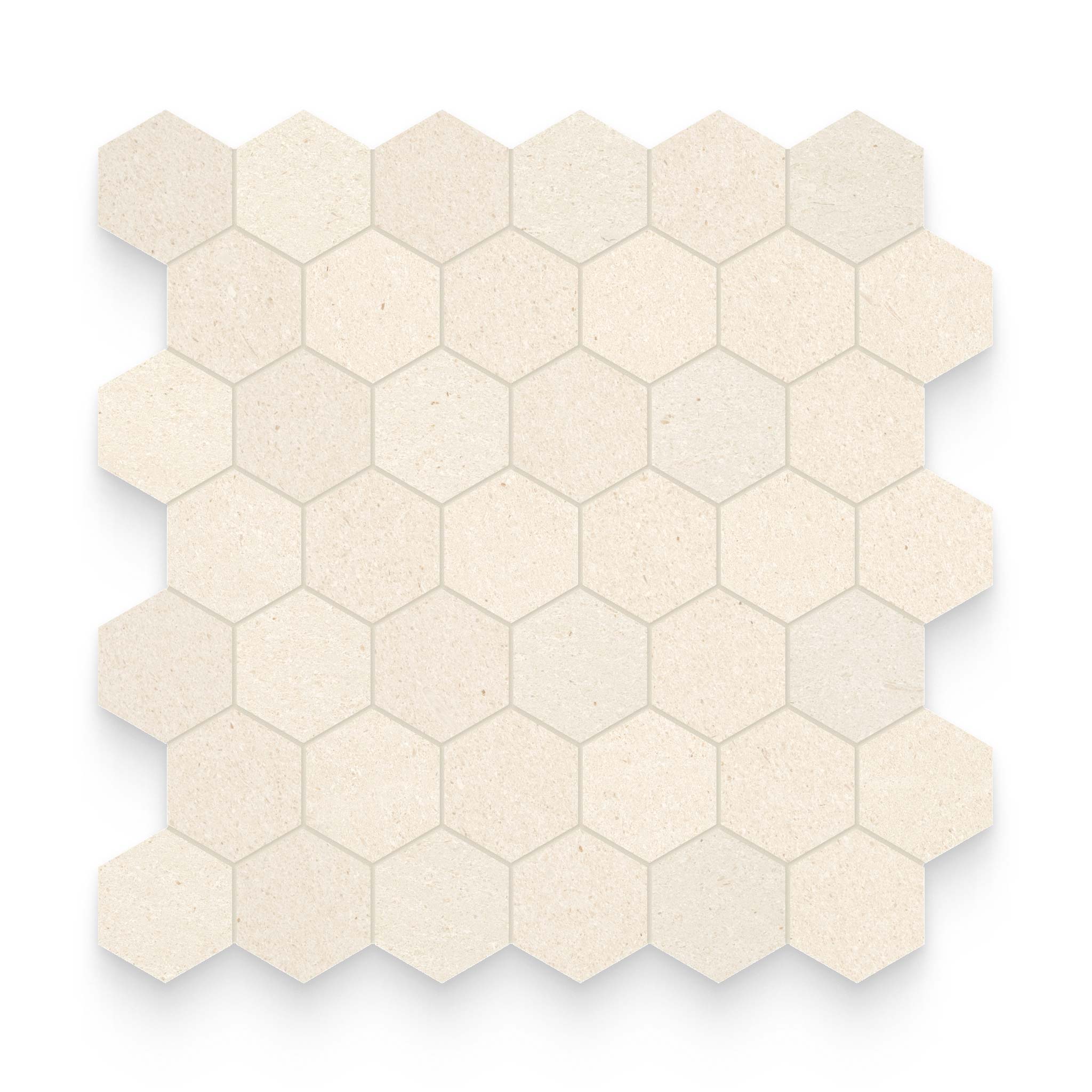 カナペイ様 2x2 Caliza Capri Honed Hexagon Mosaic – Stone Products Unlimited