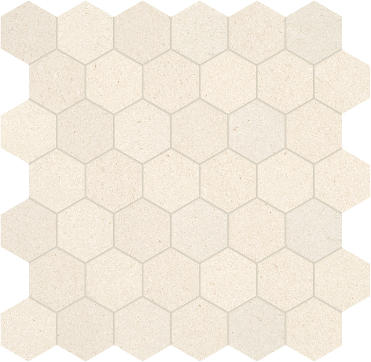 2x2 Caliza Capri Honed Hexagon Mosaic