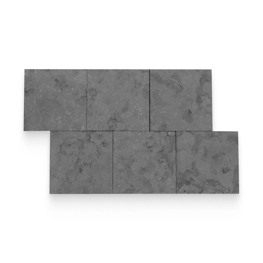 6x6 Layla Dark Textured Square Tile