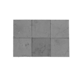 6x6 Arya Grey Textured Square Tile