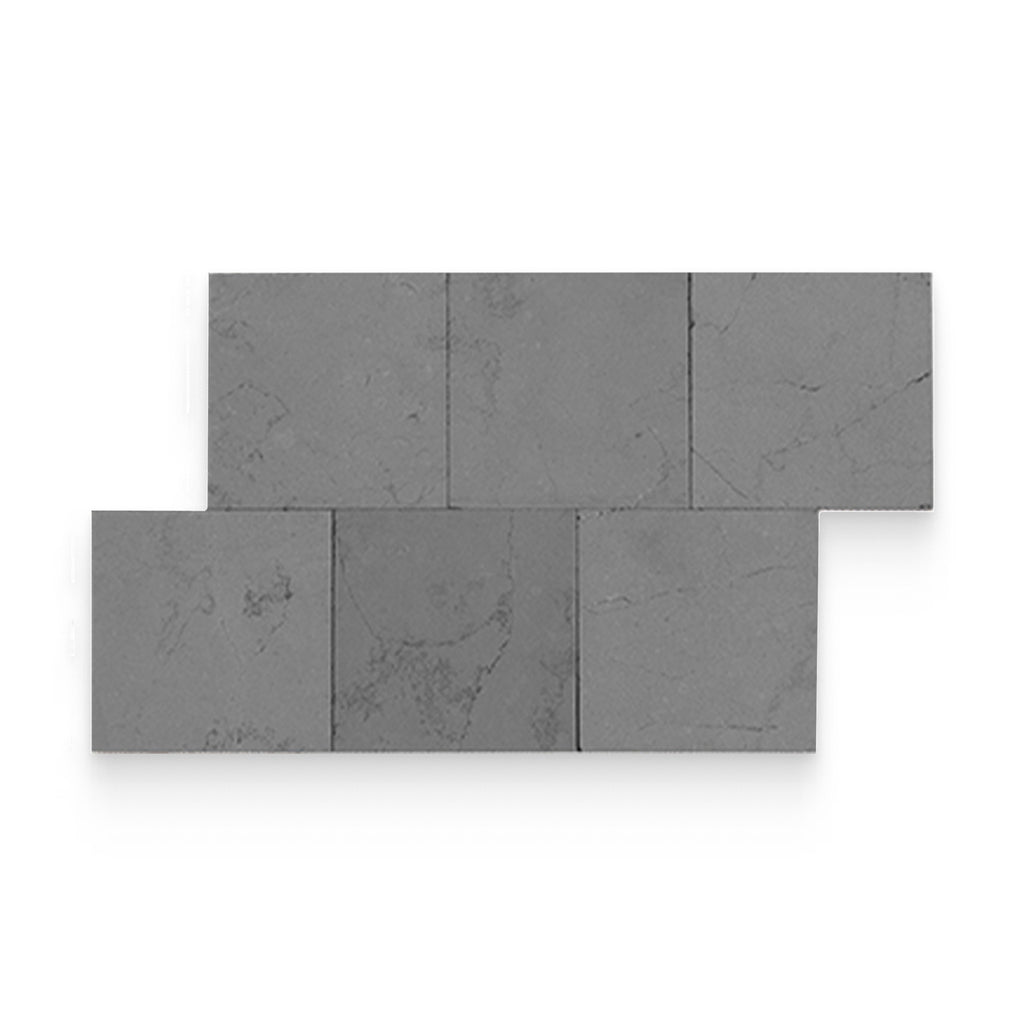 6x6 Arya Grey Textured Square Tile