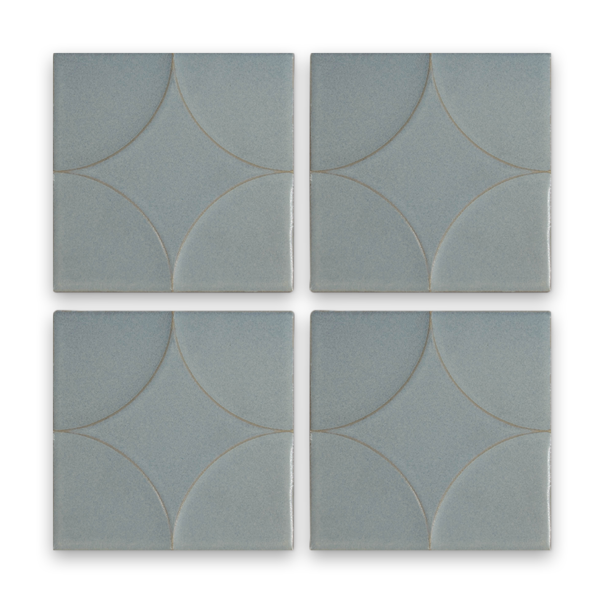 Akuza 6x6 Sky Matte - Relief Square Tile - Sample