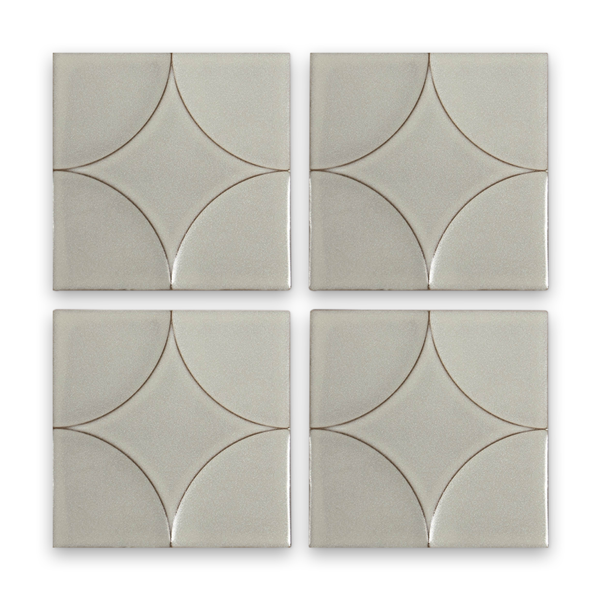 Akuza 6x6 Moon Matte - Relief Square Tile - Sample