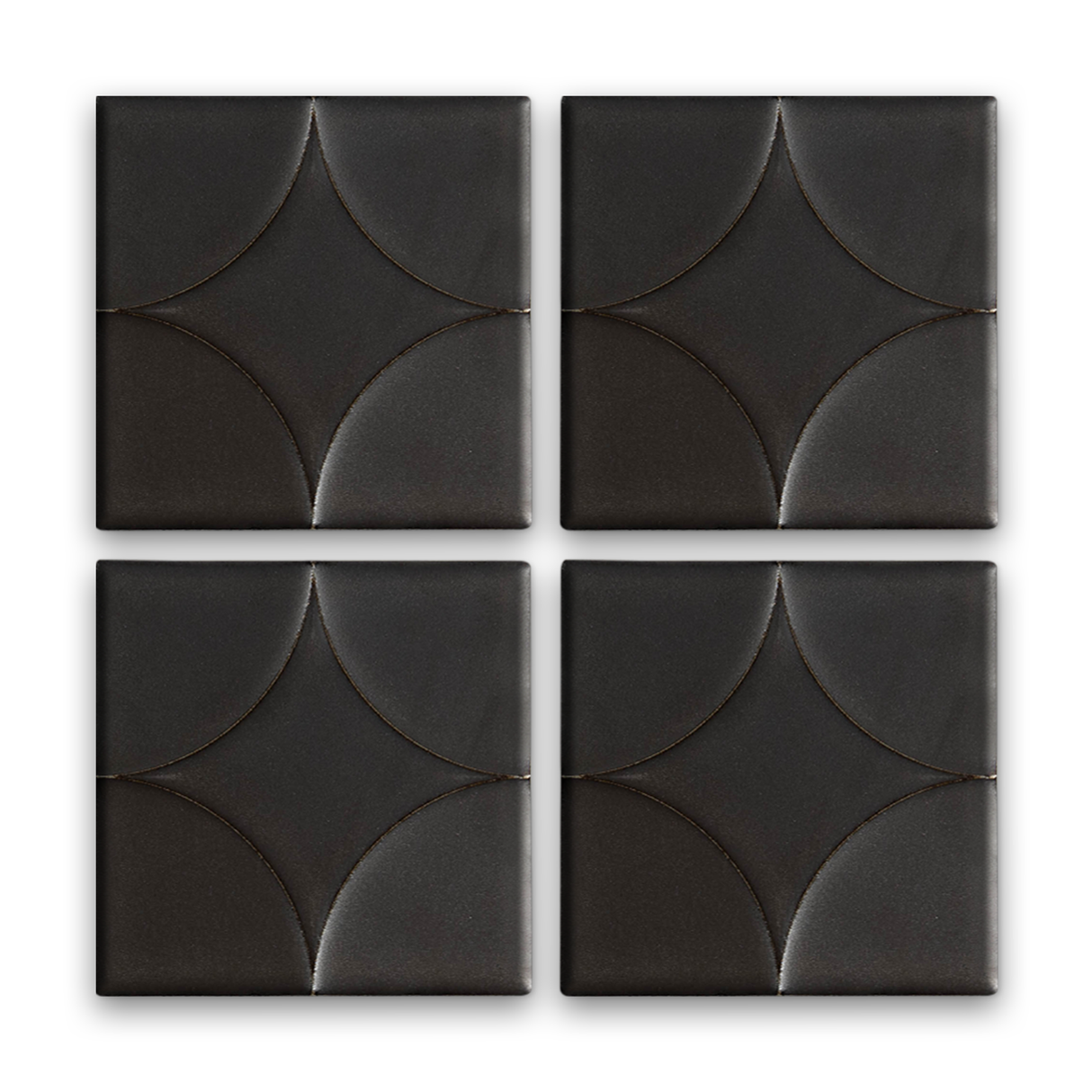 Akuza 6x6 Night Matte - Relief Square Tile - Sample