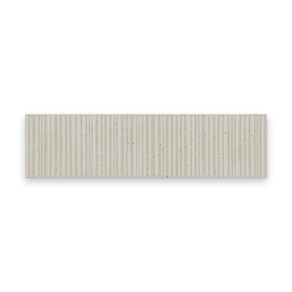 Mugi 2.5x9 Shiro Ribbed Rectangle Tile