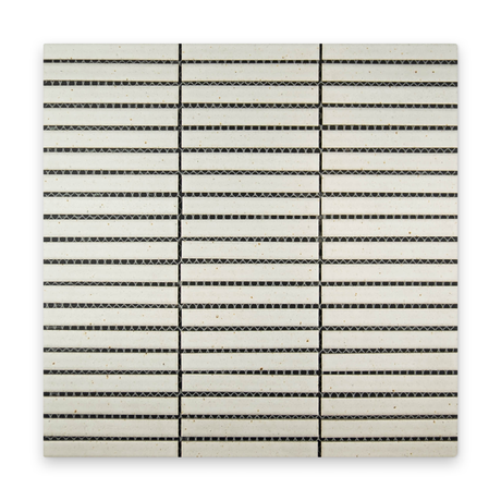 Mugi 0.5x4 Shiro Matte Stacked Mosaic
