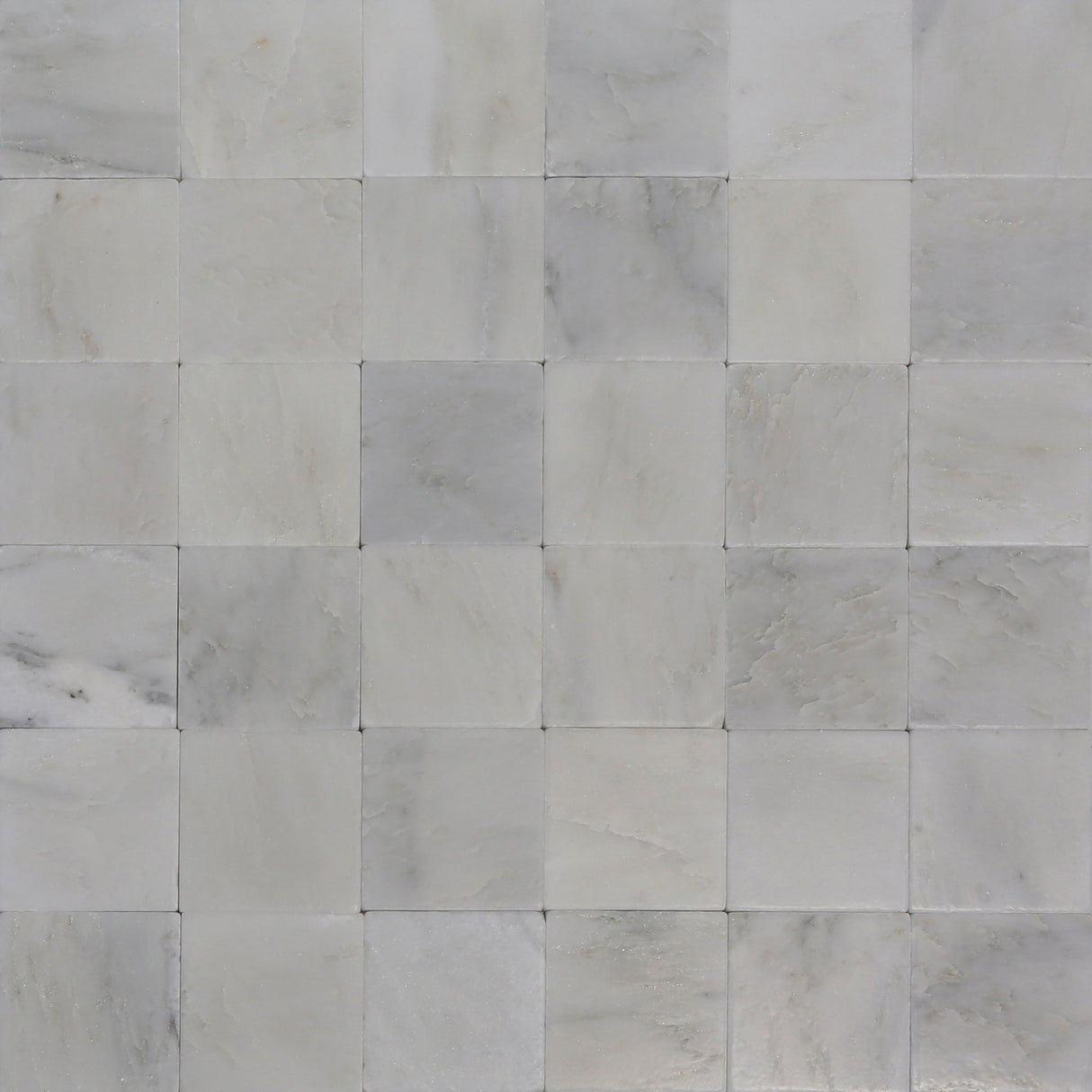 Avant Garde 4x4 Bianco Bello Modern Tumbled Square Tile - Sample