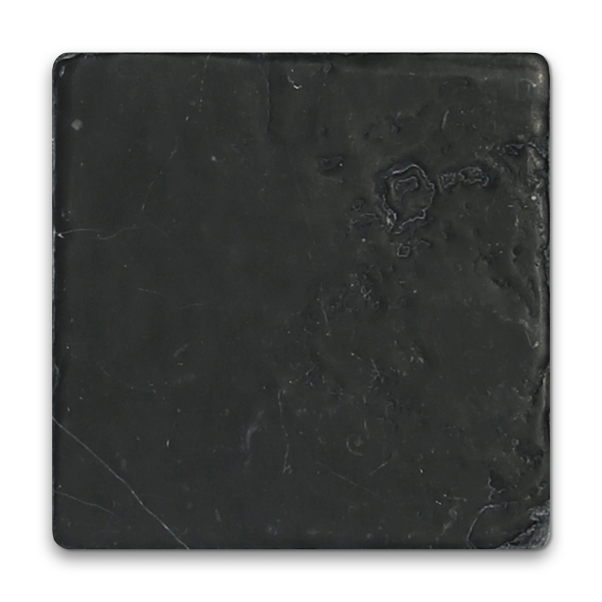 Avant Garde 4x4 Nero Marquina Modern Tumbled Square Tile - Sample