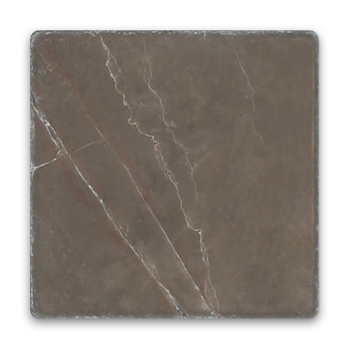 Avant Garde 4x4 Espresso Modern Tumbled Square Tile - Sample