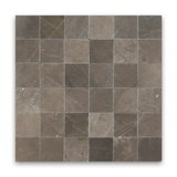 Avant Garde 4x4 Espresso Modern Tumbled Square Tile - Sample