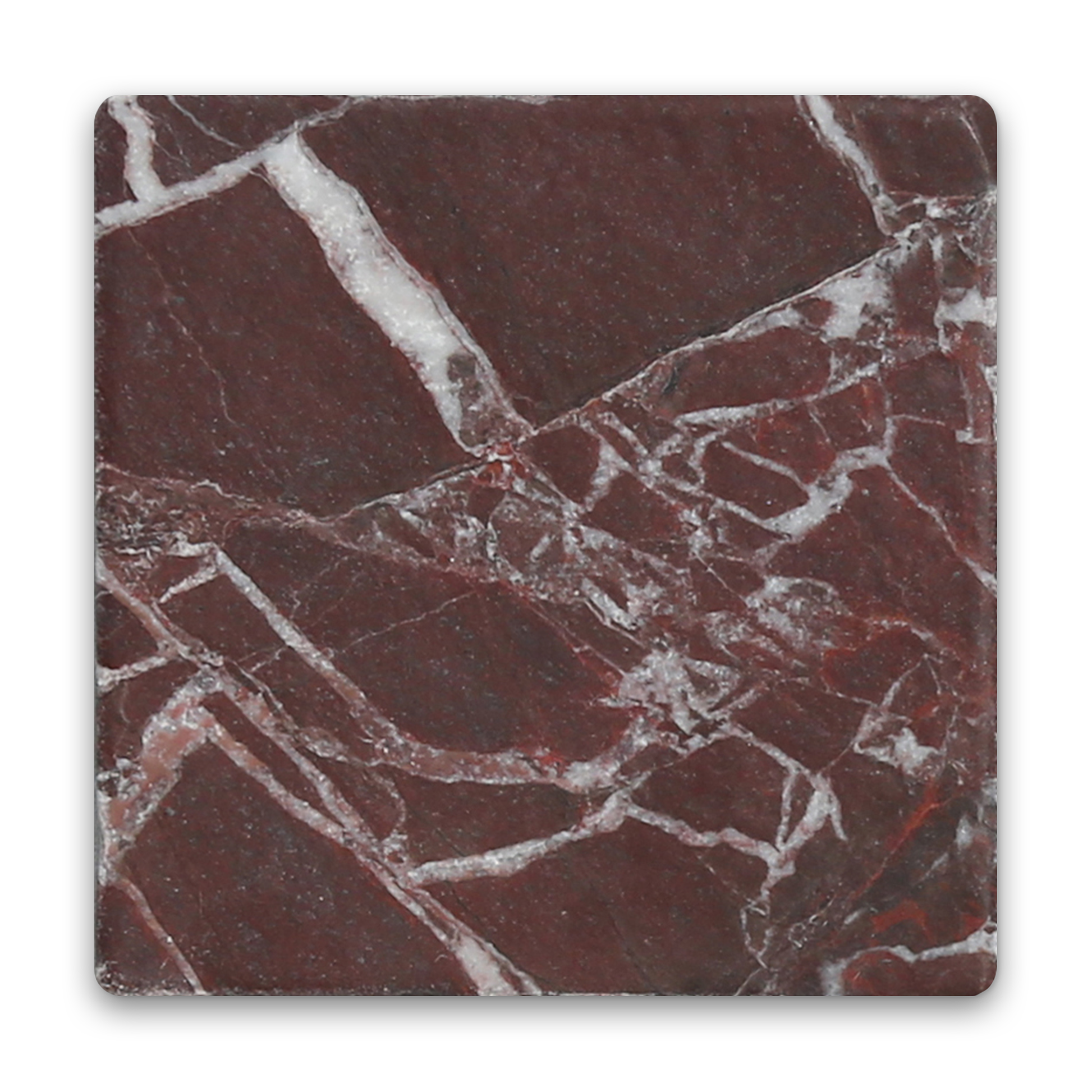 Avant Garde 4x4 Breccia Vino Modern Tumbled Square Tile