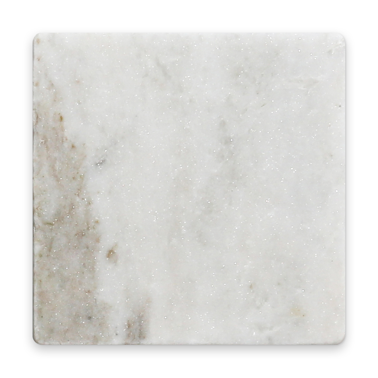 Avant Garde 4x4 Daphne White Modern Tumbled Square Tile