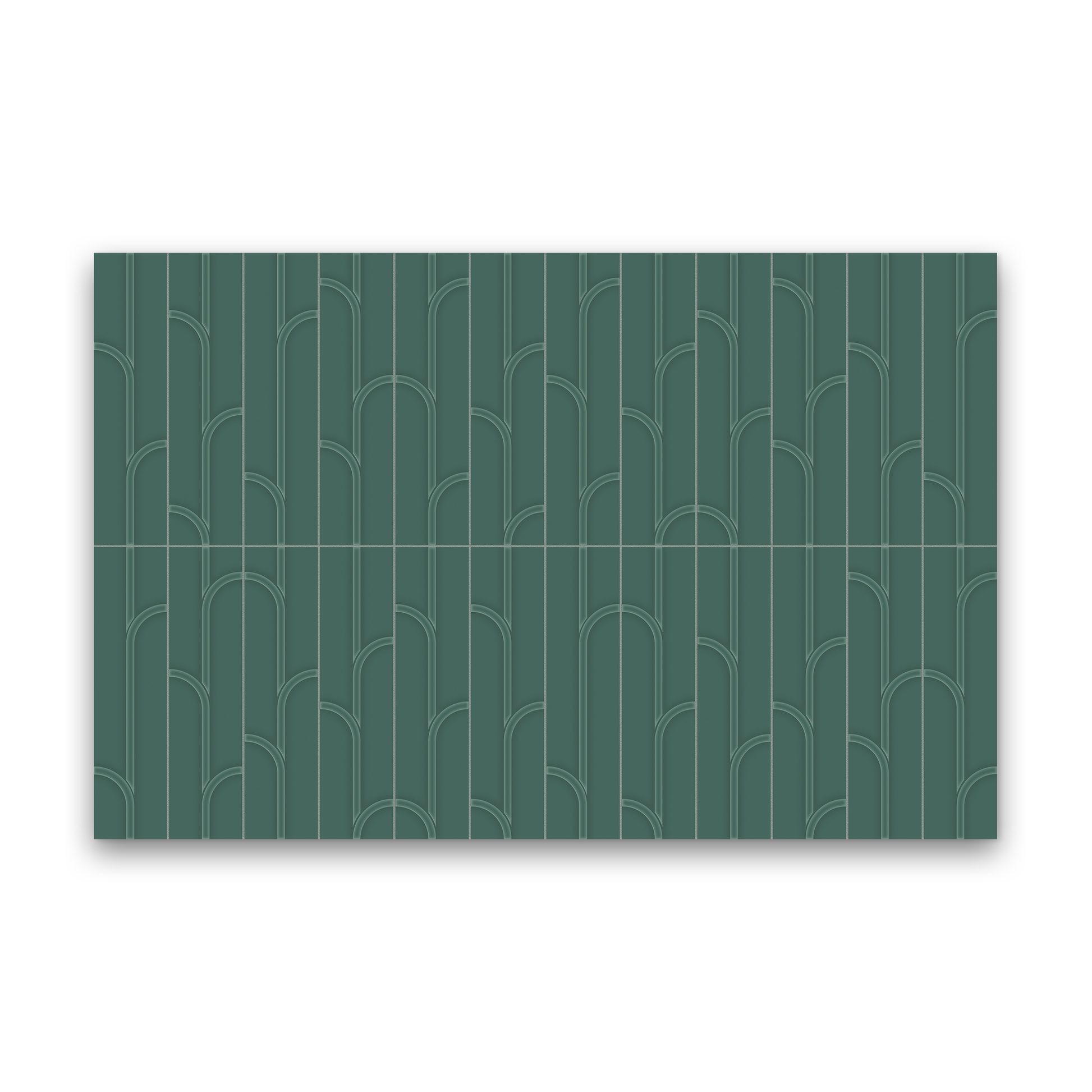 Watercolors 3x12 Emerald Glossy - Ivy Rectangle Tile