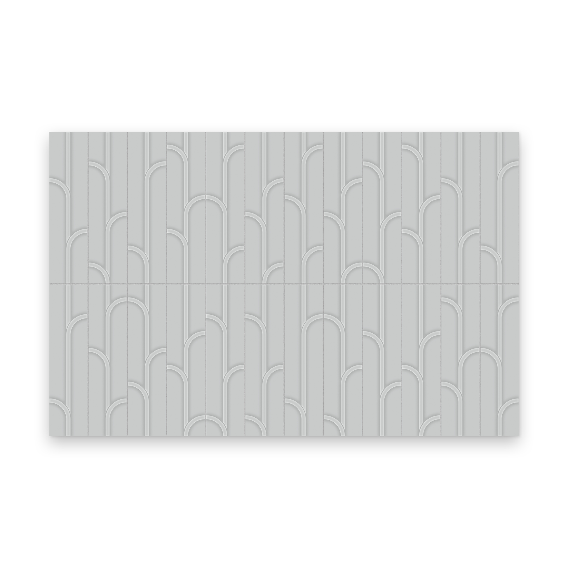 Watercolors 3x12 Silver Glossy - Ivy Rectangle Tile