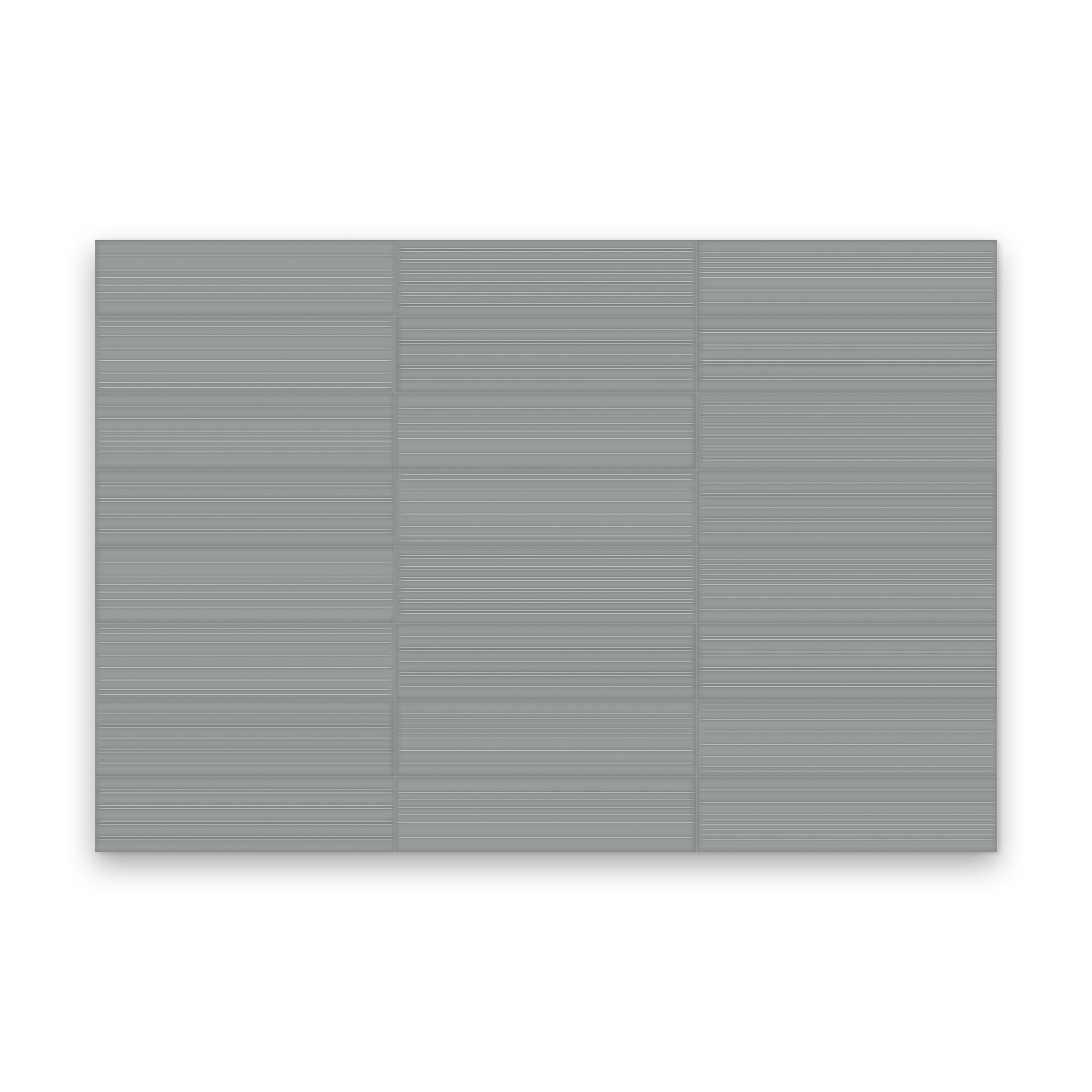 Watercolors 3x12 Charcoal Glossy - Divide Rectangle Tile