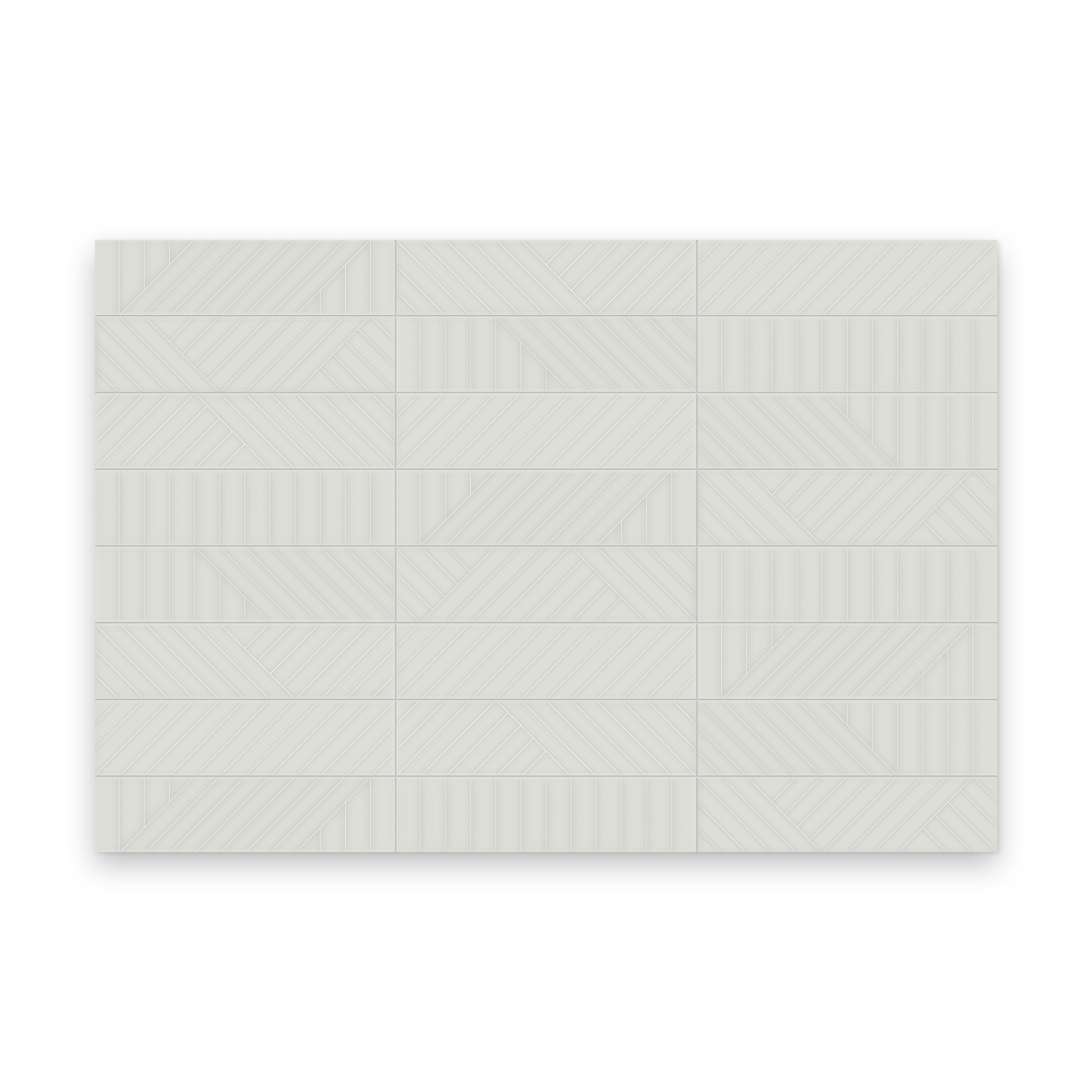 Watercolors 3x12 Stone Glossy - Maze Rectangle Tile