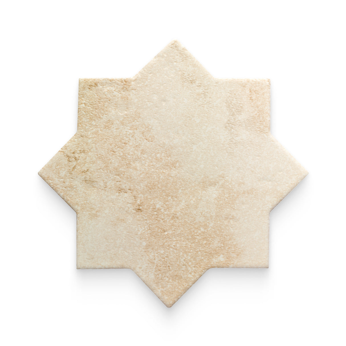Star and Cross 6x6 Cream Matte Star Tile - Sample