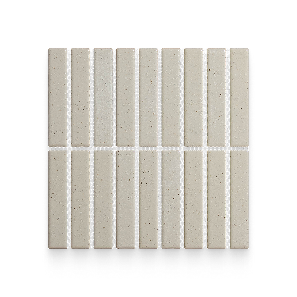 Suna 1.1x5.71 Olympus White Matte Stacked Mosaic