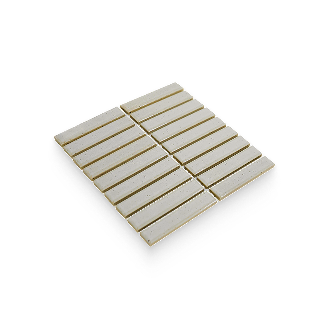 Suna 1.1x5.71 Olympus White Matte Stacked Mosaic