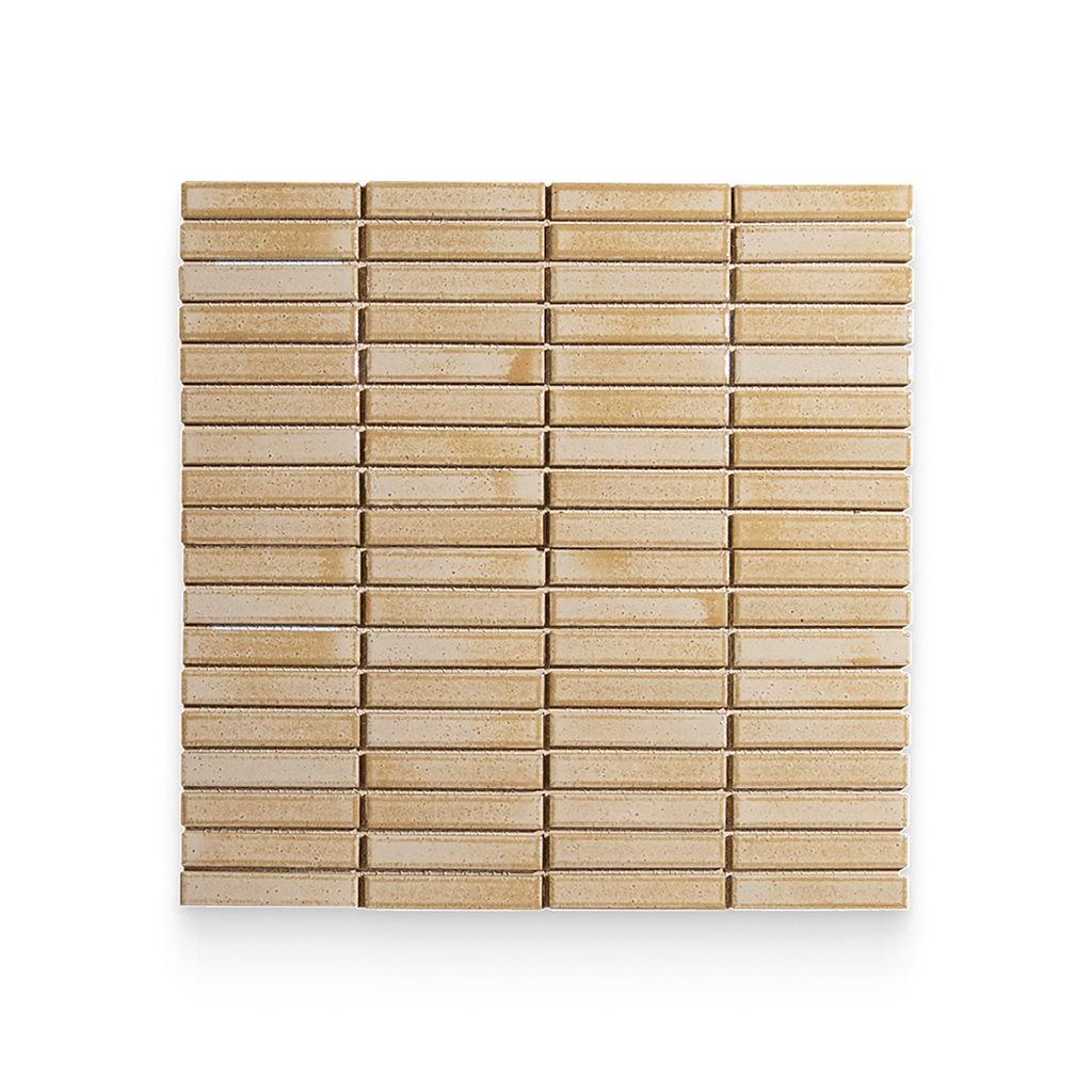 Suna 1.1x5.71 Sand Glossy Stacked Mosaic