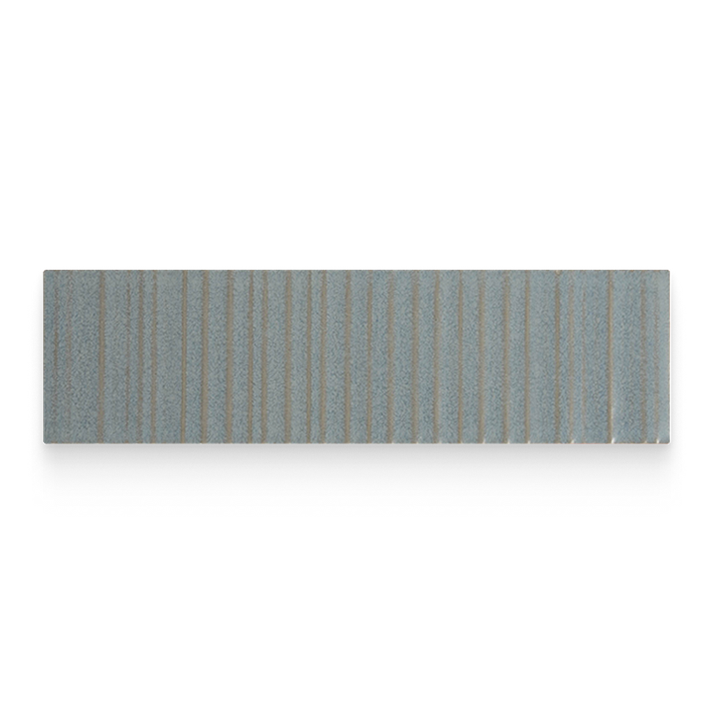 2.5x9 Sky Ribbed Rectangle Tile
