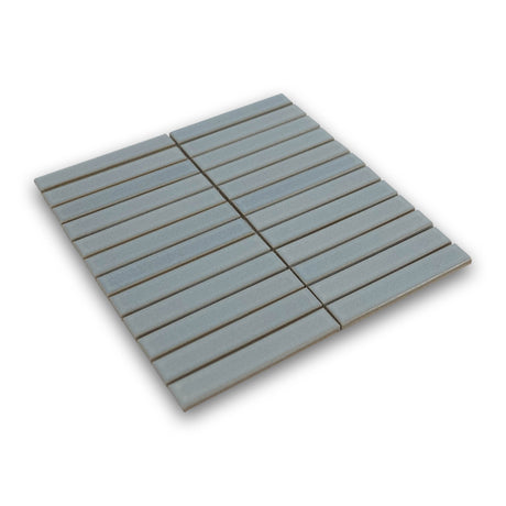 Akuza 1x6 Sky Matte Stacked Mosaic