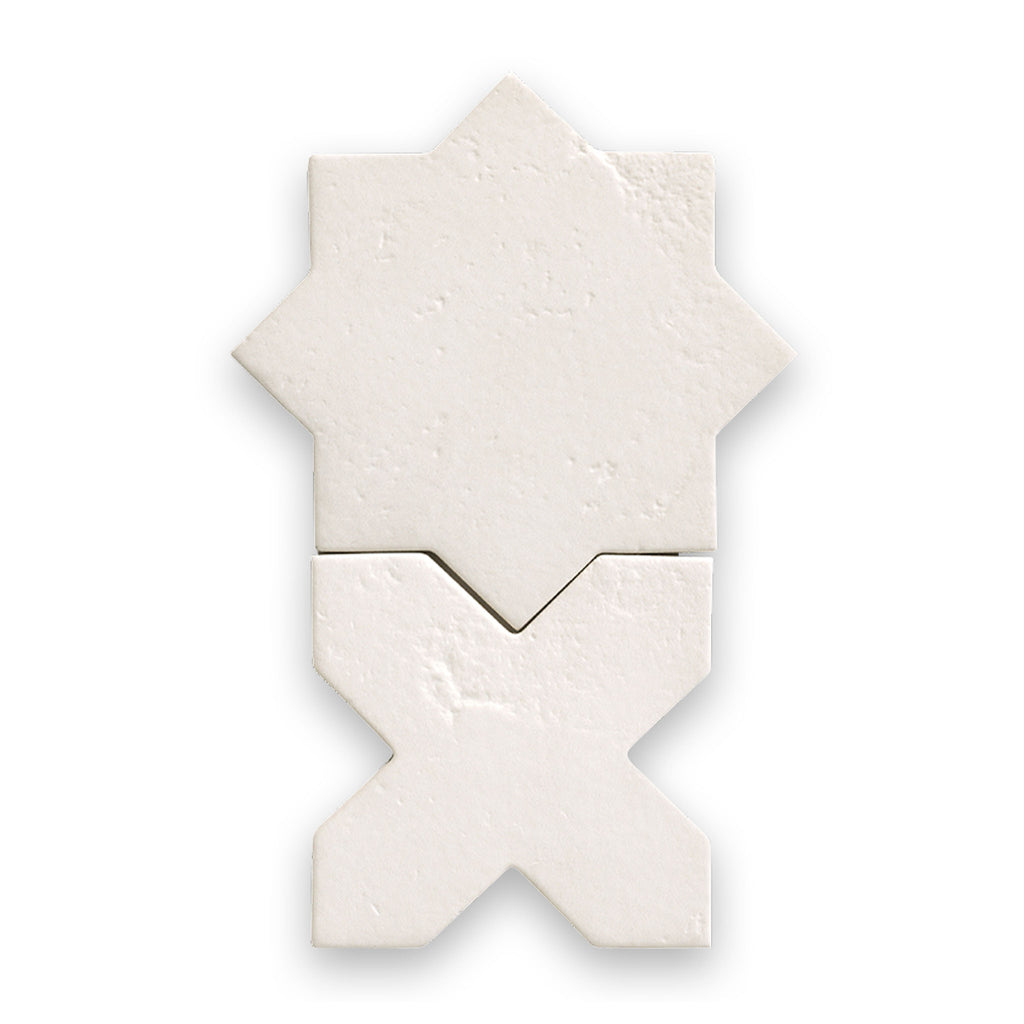 Star and Cross 6x6 Glacier Matte Cross Tile