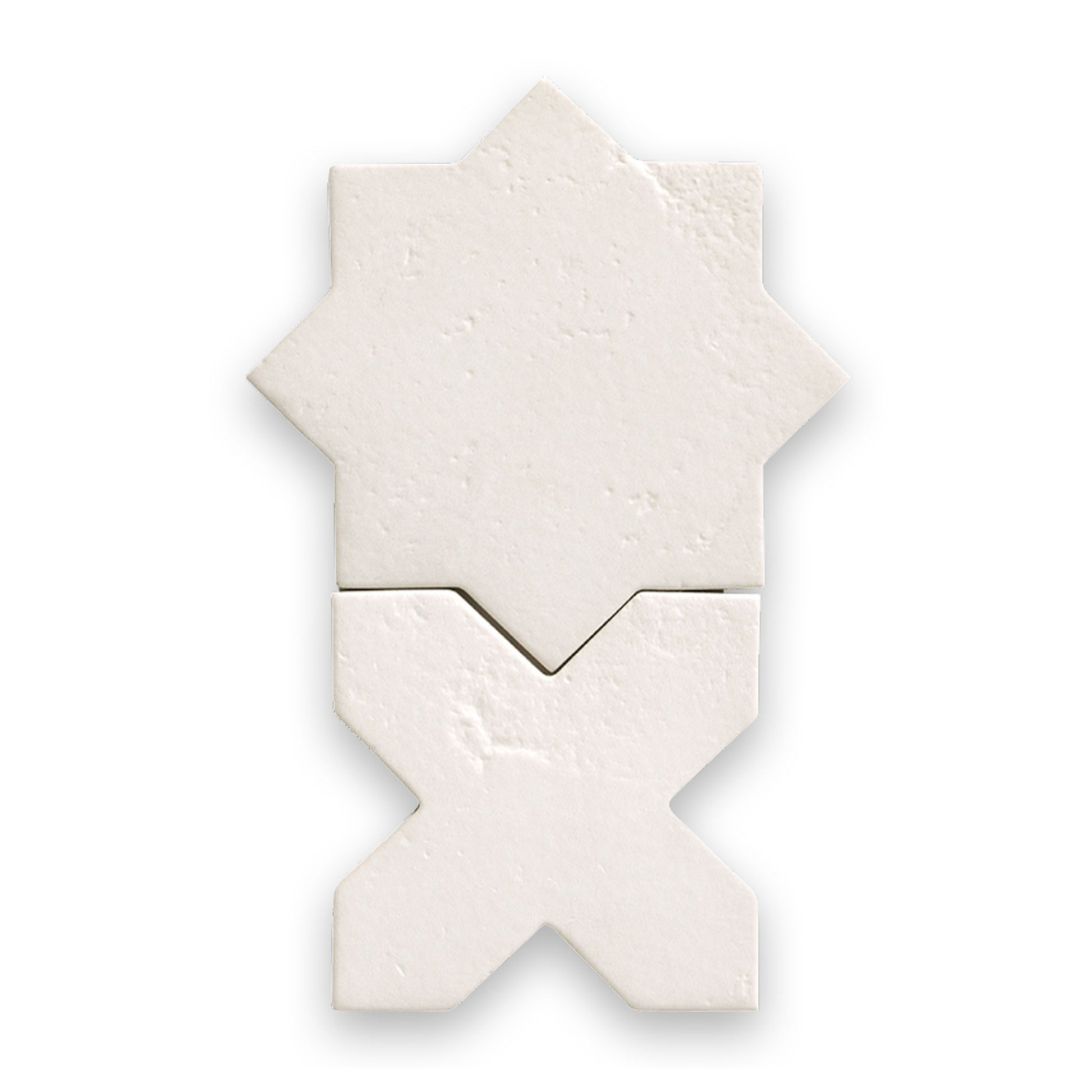 Star and Cross 6x6 Glacier Matte Cross Tile