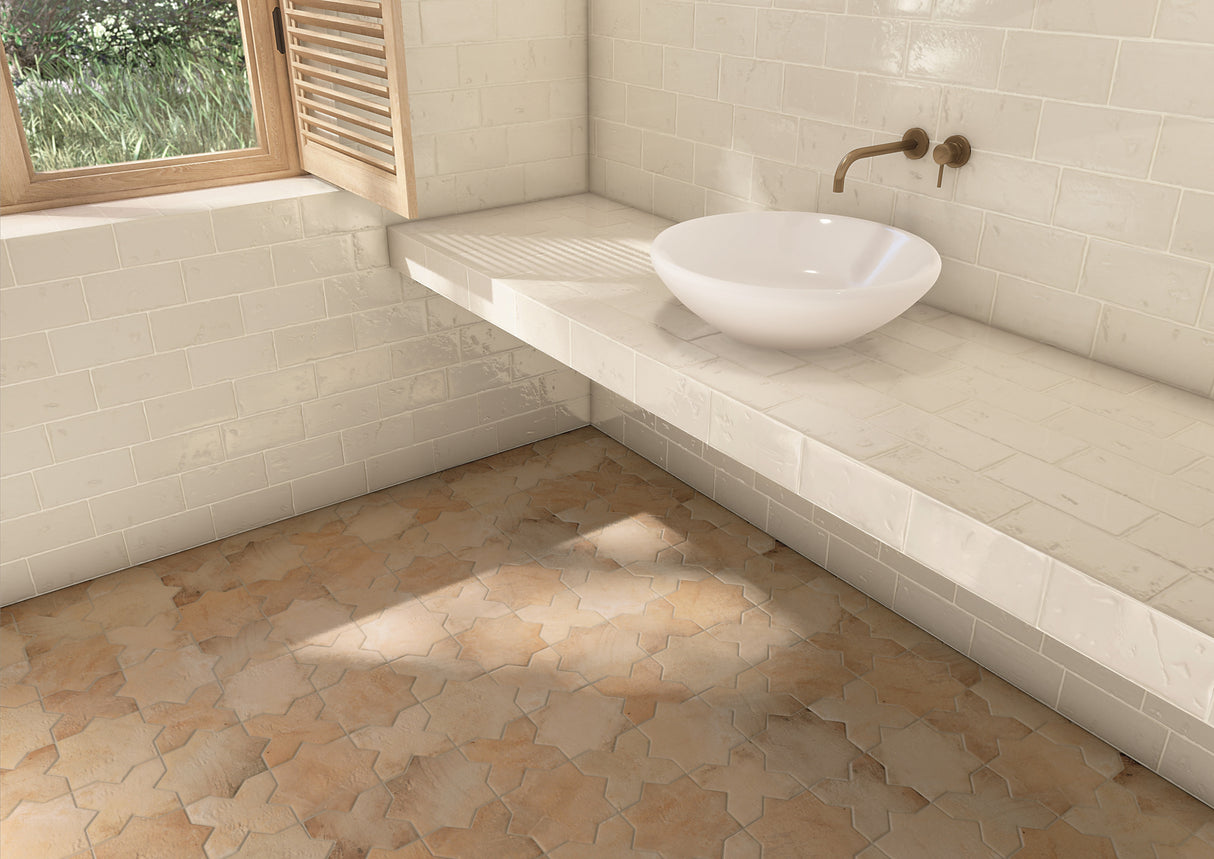 Star and Cross 6x6 Cotto Matte Star Tile