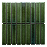 Suna 1.1x5.71 Garden Green Glossy Stacked Mosaic