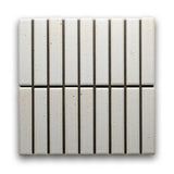 Suna 1.1x5.71 Powder White Glossy Stacked Mosaic
