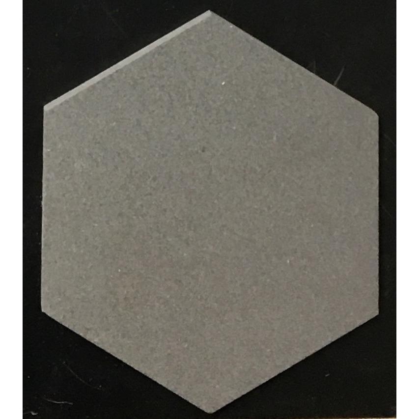 6x6 Basalt Grey Honed Hexagon Tile