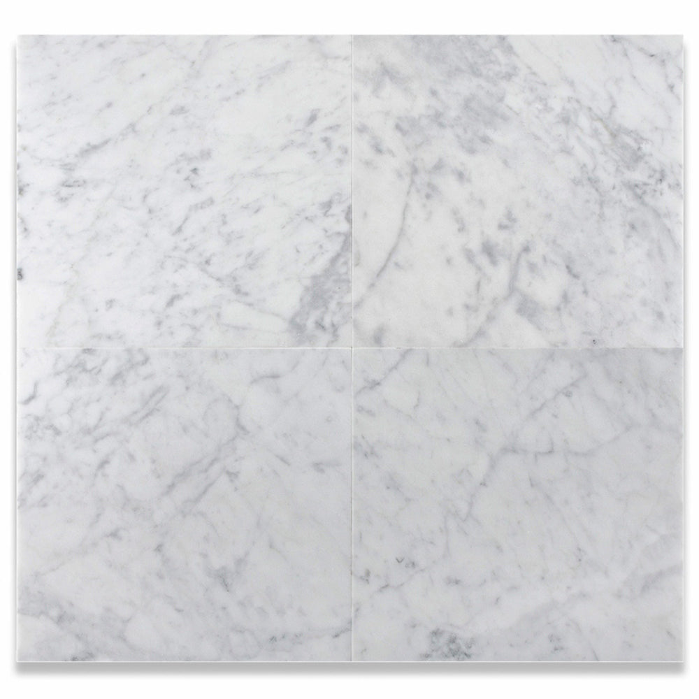 12x12 Carrara White Polished Square Tile