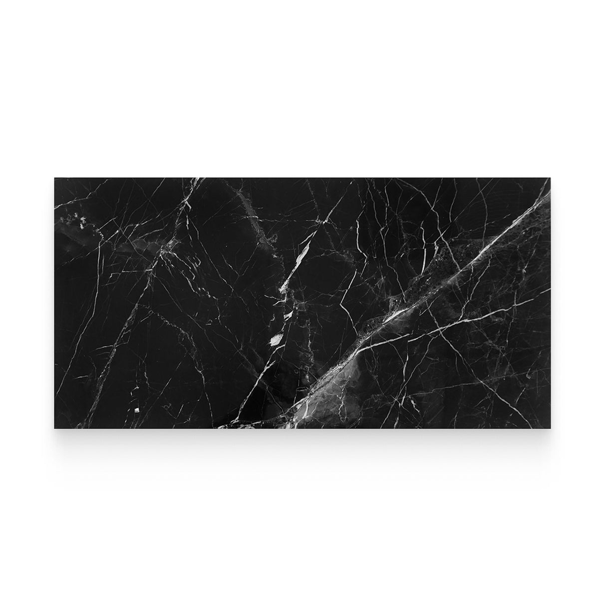 12x24 Nero Marquina Polished Rectangle Tile