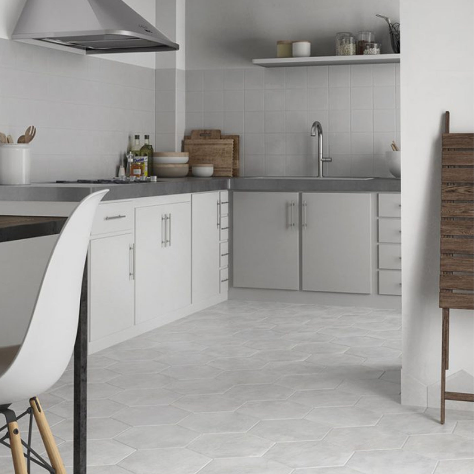 Studio 11.5x10 Light Matte Hexagon Tile