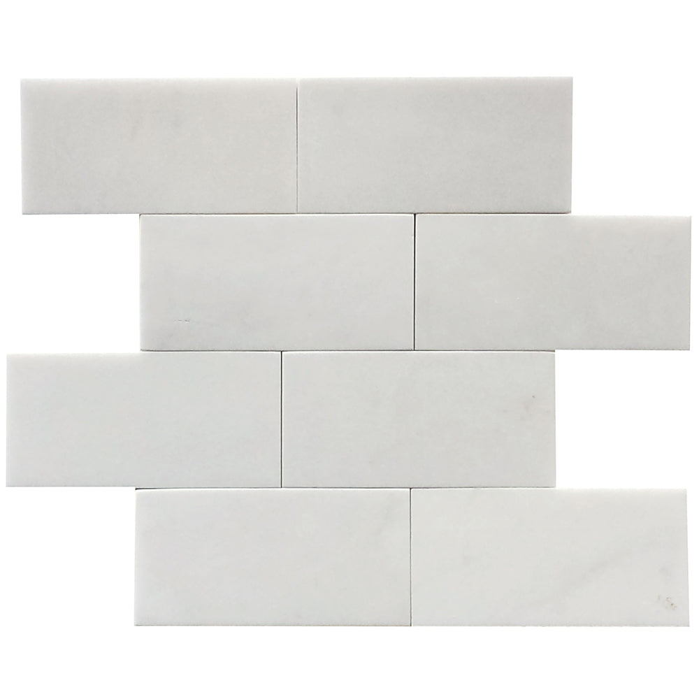 12x24 Thassos White Polished Rectangle Tile