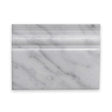 4x12 Carrara White Honed Baseboard Trim
