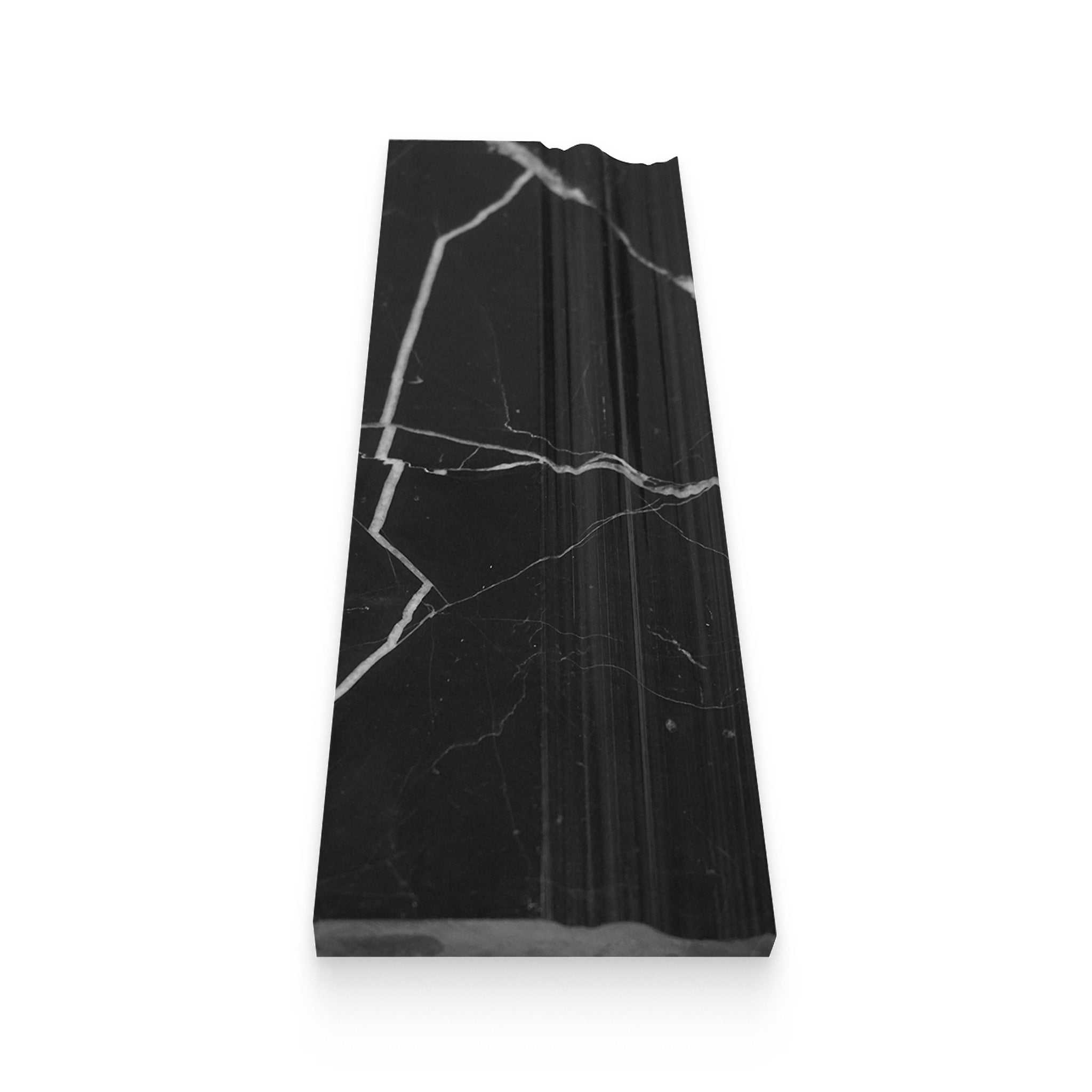 mar☆mar様 4x12 Nero Marquina Honed Baseboard Trim – Stone Products Unlimited