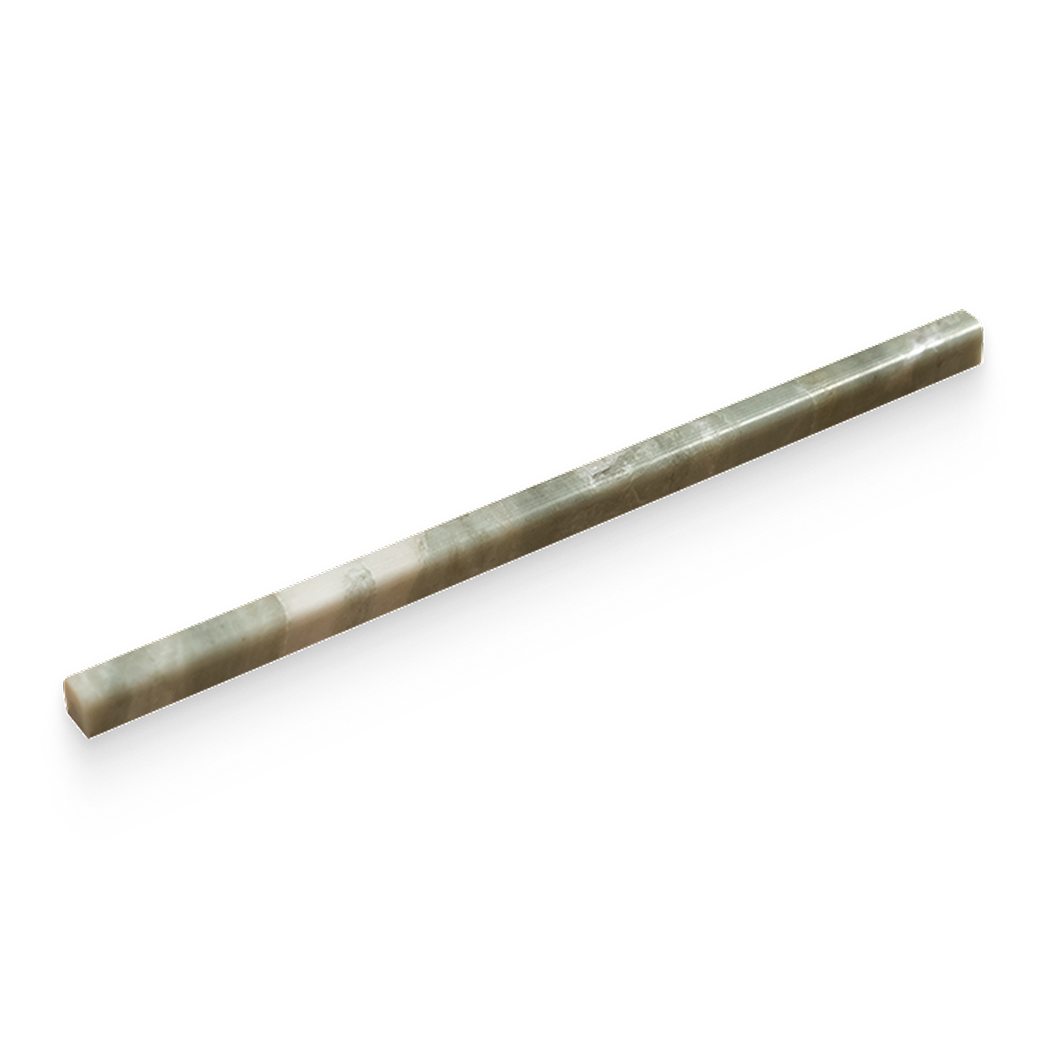 0.5x12 Verde Matcha Honed Pencil Trim
