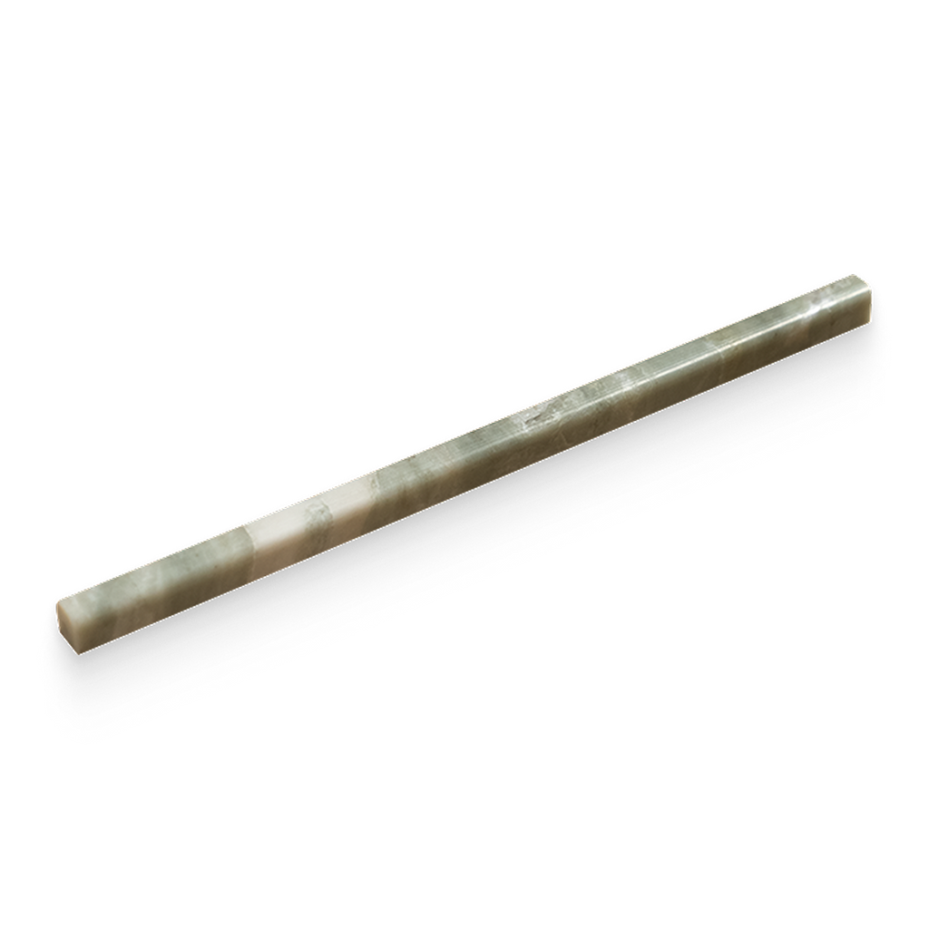 0.5x12 Verde Matcha Honed Pencil Trim