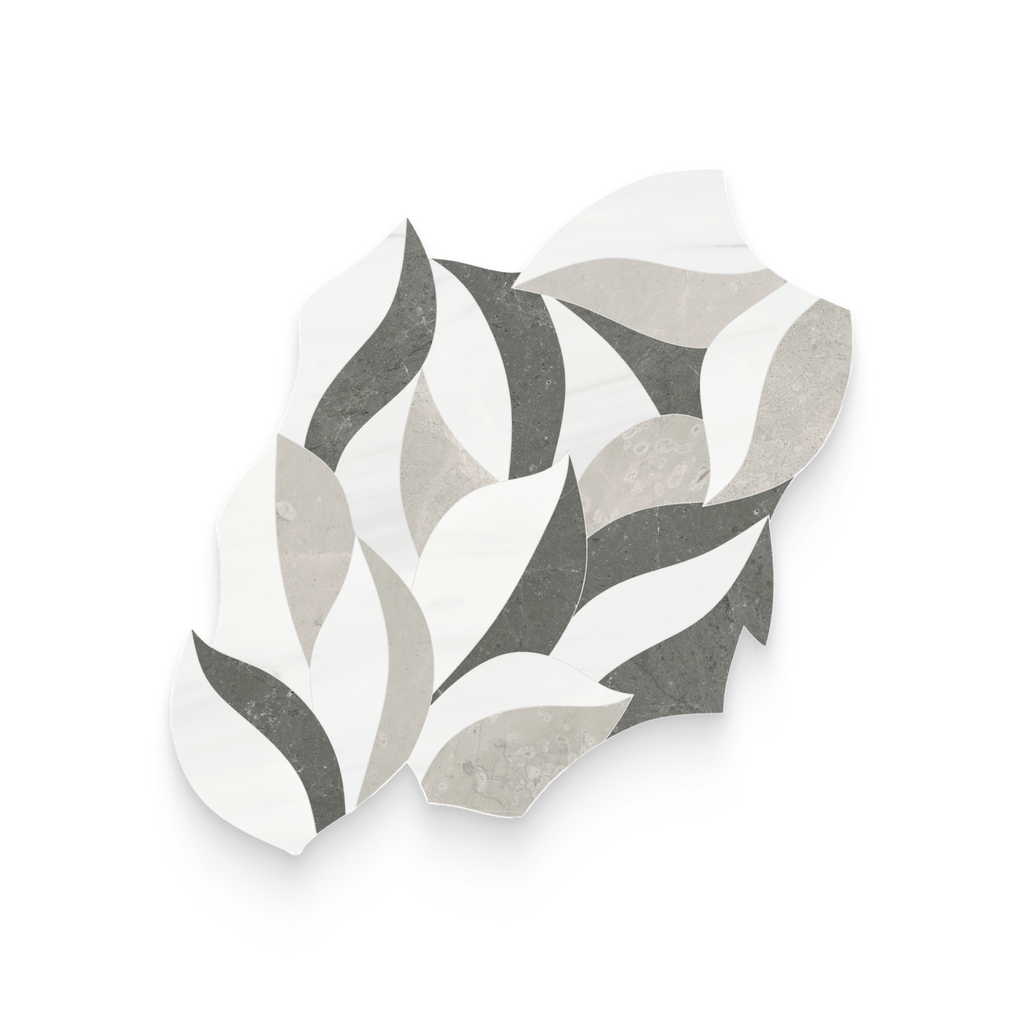 Verdant Mist Honed w/ Polished Accents Mosaic