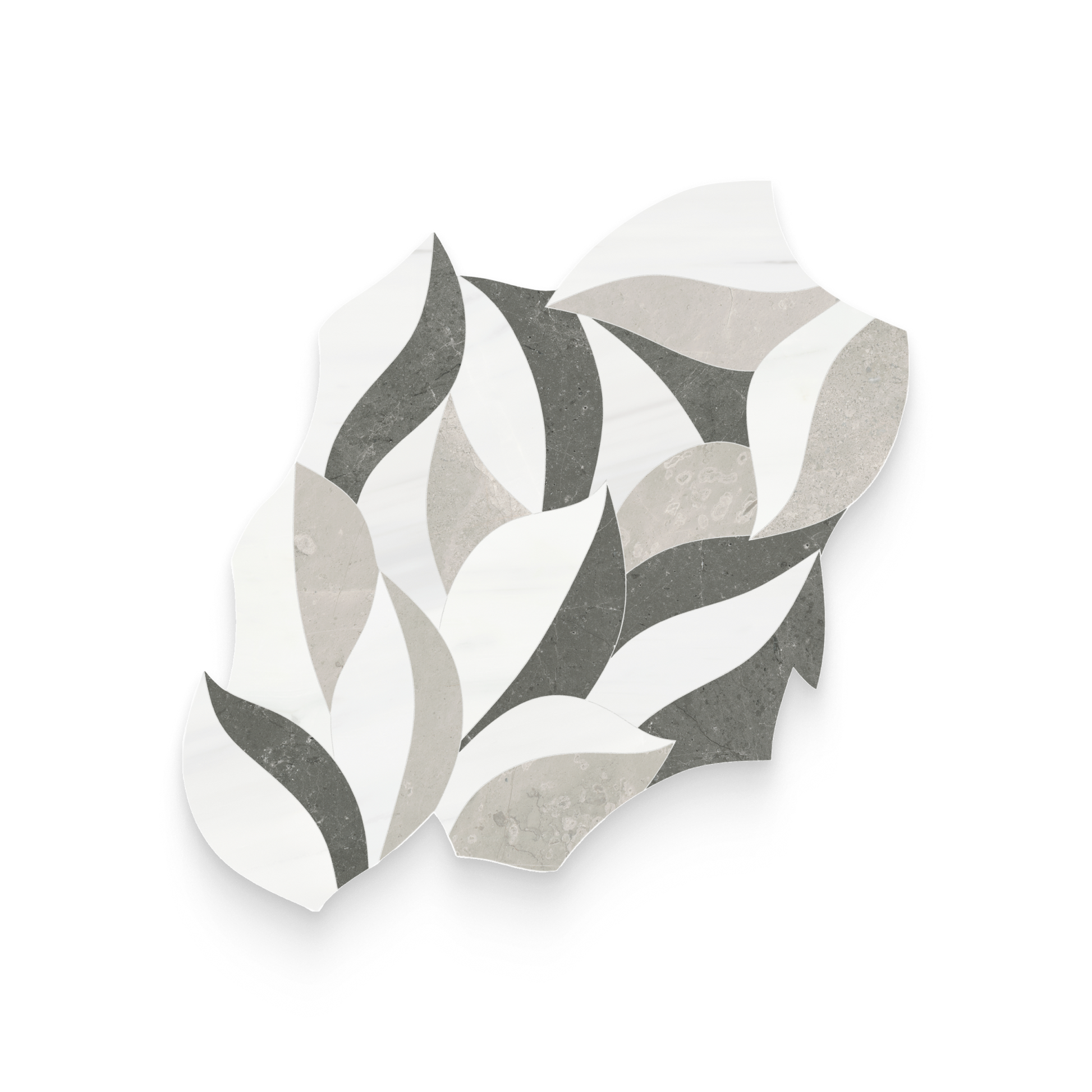 Verdant Mist Honed w/ Polished Accents Mosaic