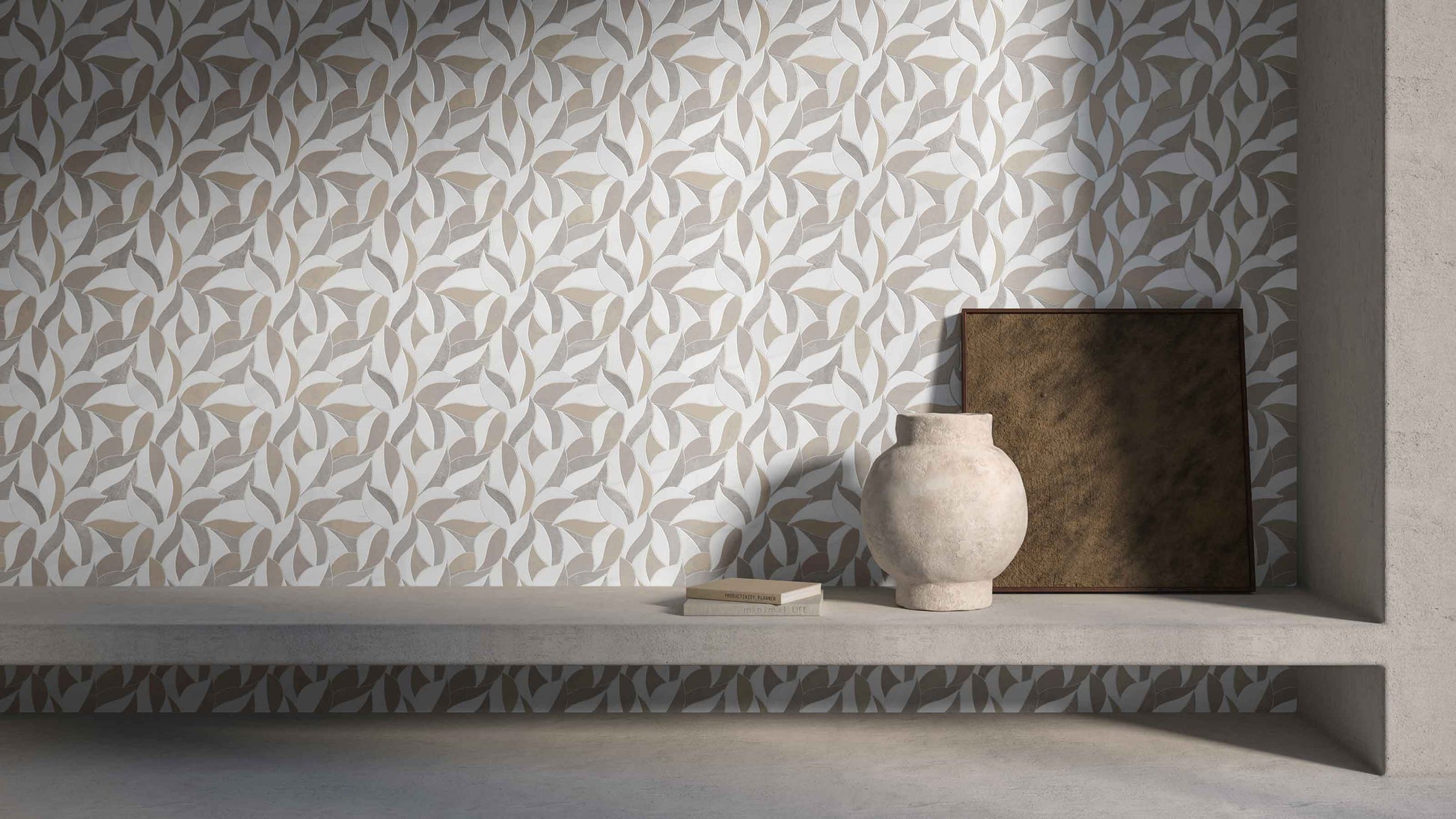 Verdant Clay Honed Mosaic