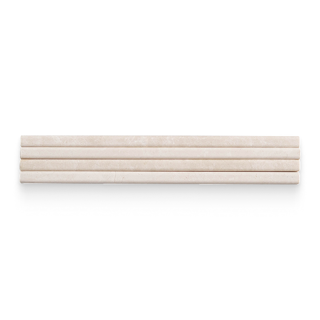 0.5x12 Vanilla Cream Honed Pencil Trim
