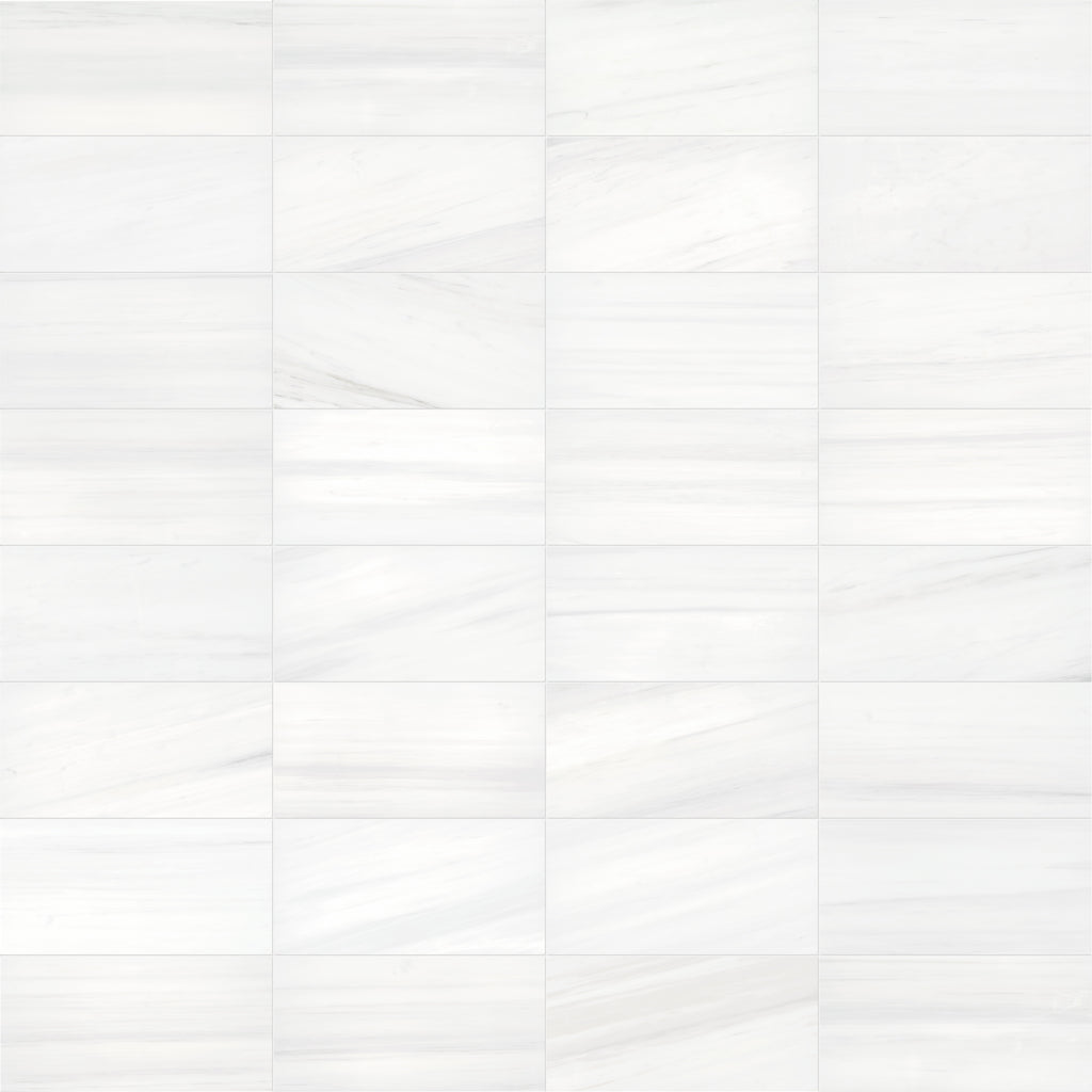 12x24 Bianco Dolomite Calida Honed Rectangle Tile