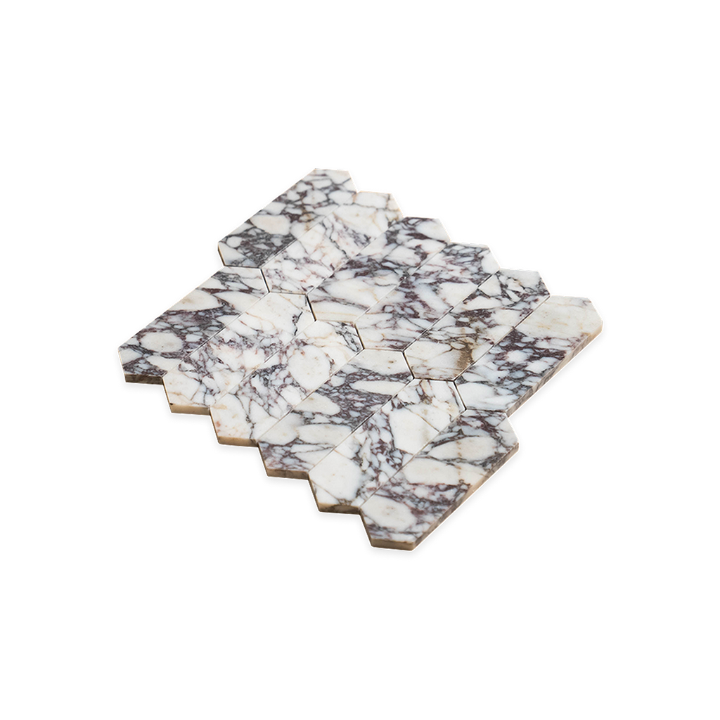 2x6 Viola Honed Picket Mosaic