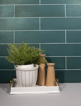 Forte 3.5x14.5 Viridian Green Matte Rectangle Tile